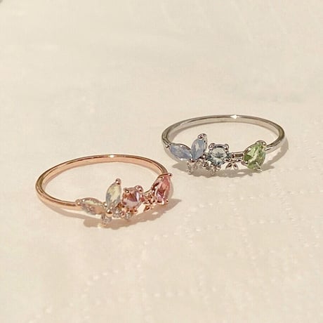 Clear butterfly ring【 R0166】