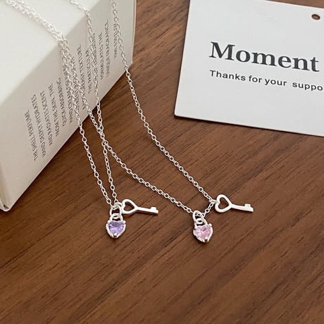 Heart key necklace【R0392】
