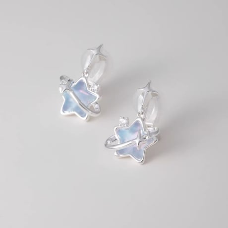Blue star earring【R0548】
