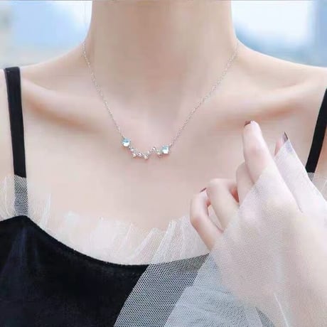 Star line necklace【R0127】