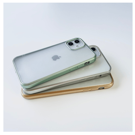 Simple metallic out line case【C0187】