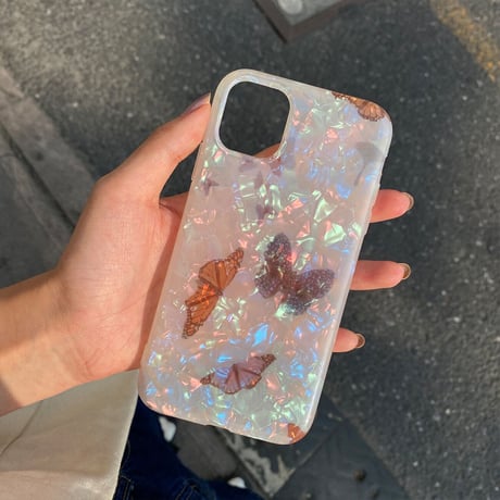 Butterfry shell スマホケース♡【E0010】