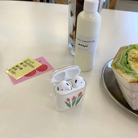 Art tulip Airpods ケース【P0005】