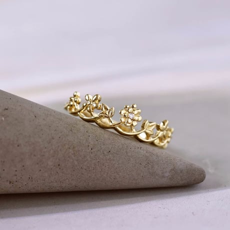 Flower tiara ring【R0385】
