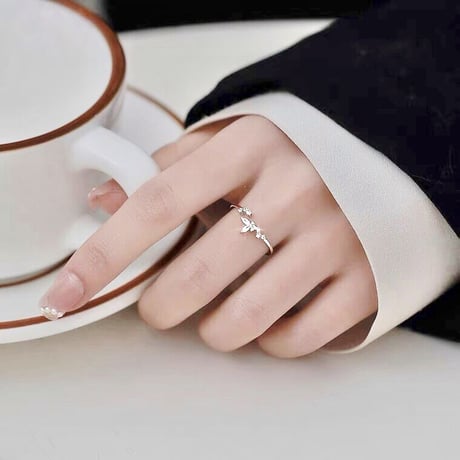 Butterfly silver ring 【R0008】