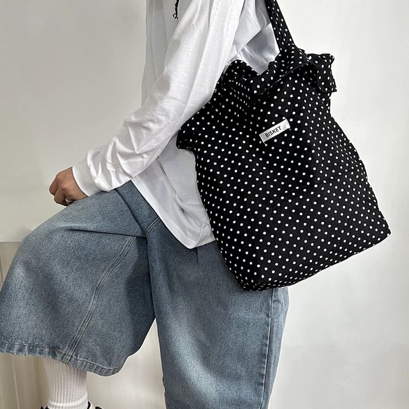 ポルカドットトートバッグ【F0052】 | MOA