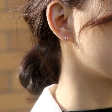 Twist bright stone line pierce【R0357】