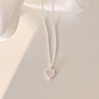 Plump heart necklace【R0339】