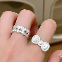Cute silver ring【R0497】