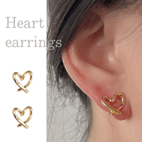 Heart earrings【R0366】