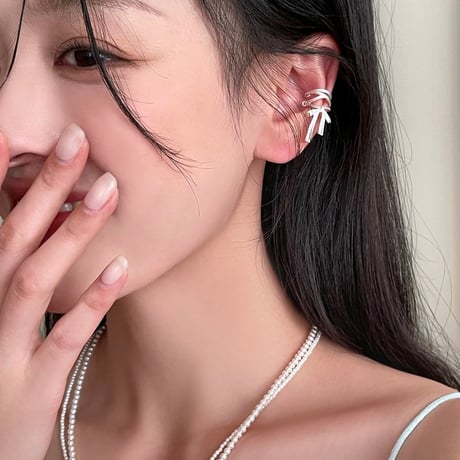 Ribbon ear cuff【R0432】