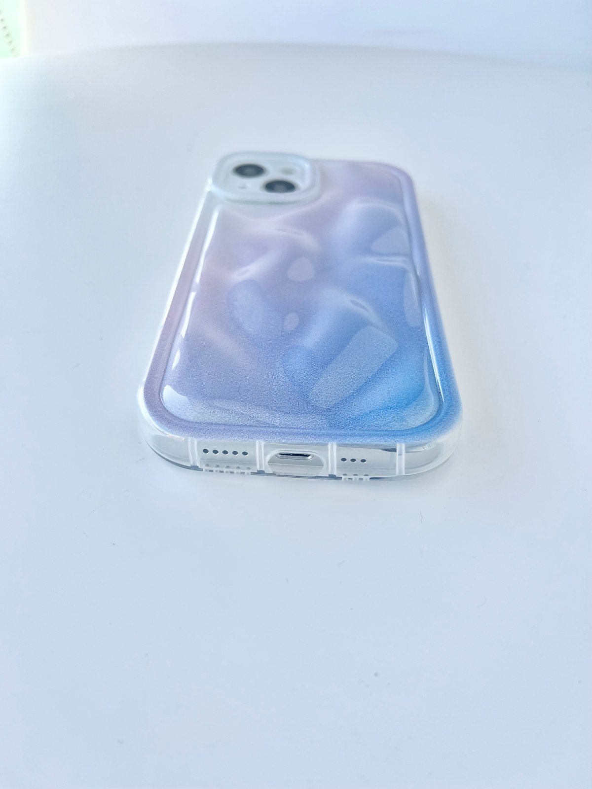 13☆美品/ほぼ未使用♪エピ ケース☆ブルーカラー ポコポコくすみケース【E0371】 | MOA