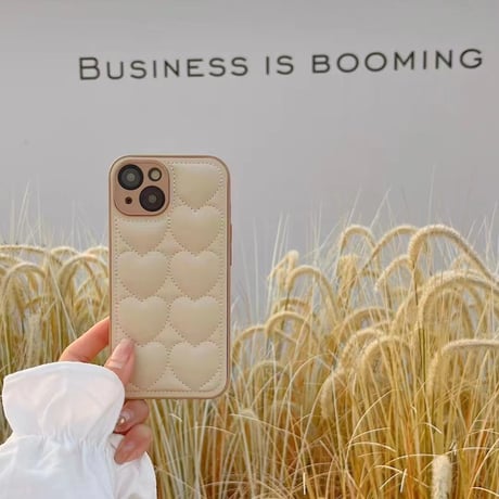 レザー調ハートケース【E0389】
