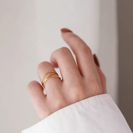 Cross line ring 【R0140】