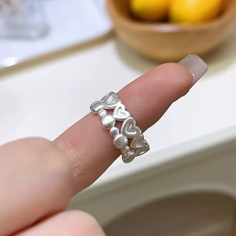 Cute silver ring【R0497】