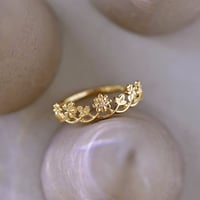 Flower tiara ring【R0385】