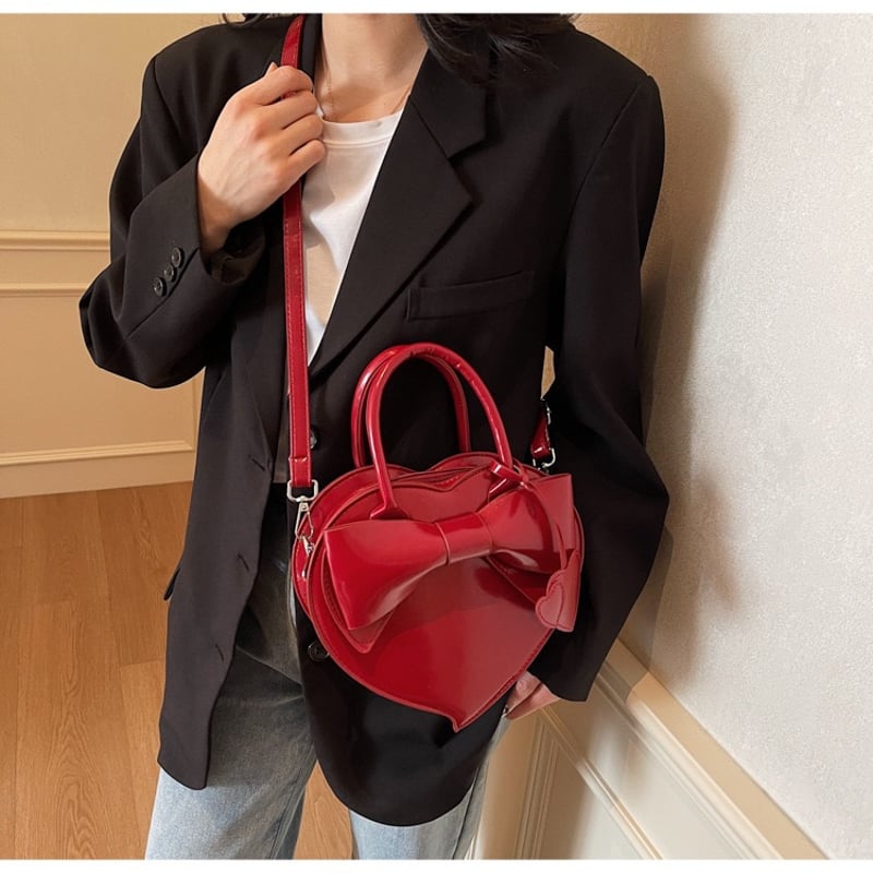 リボンハートバッグ【F0033】 | MOA