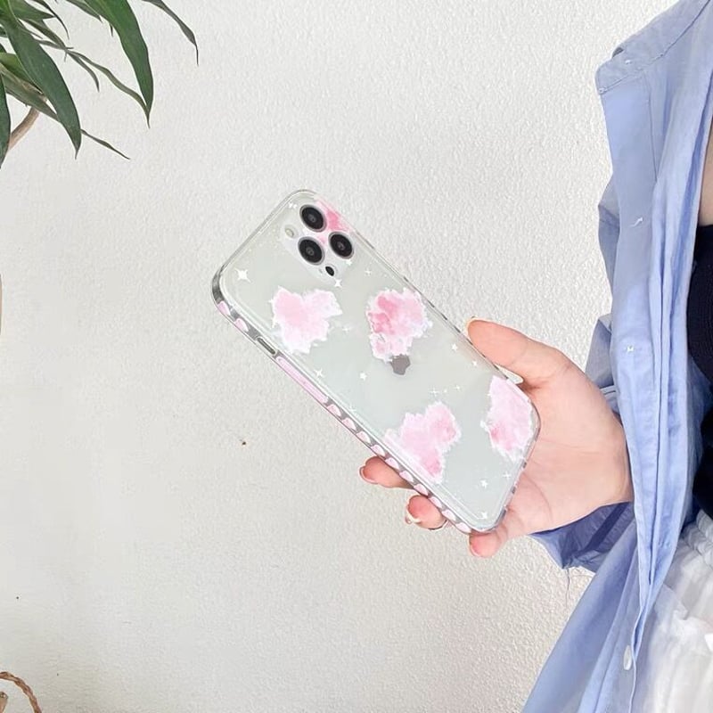 ゆるかわクラウドピンク♡スマホケース【C0173】 | MOA