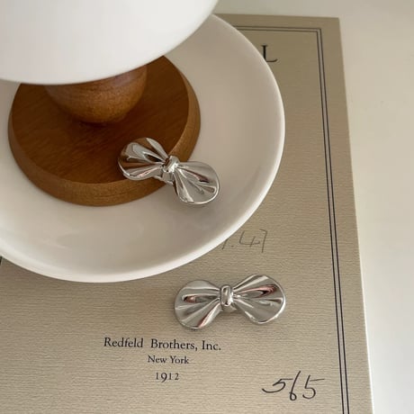 metal ribbon hair crip【R0403】