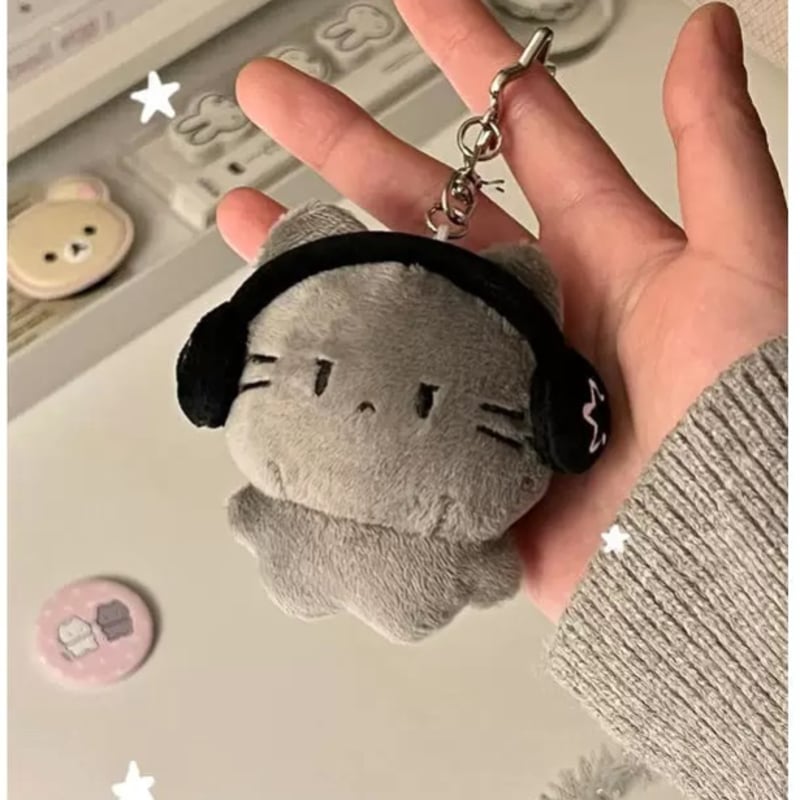 ☆M☆　猫ちゃんキーホルダー ヘッドホンねこちゃんキーホルダー【S0032】 | MOA