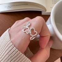 Heart silhouette ring【R0406】