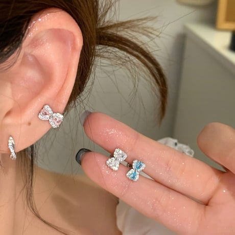 Kirakira ribbon pierce【R0462】