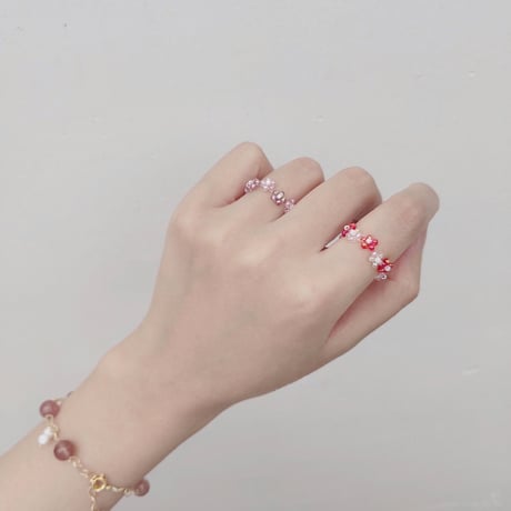 Flower beads ring【R0319】