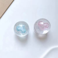 ぷっくりハートクリアスマホグリップ【S0027】