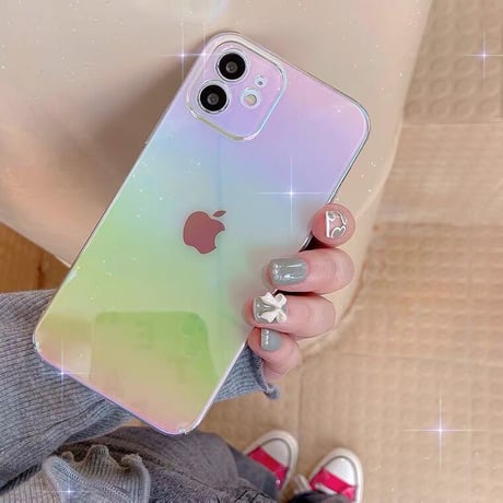 Clear aurora iPhone case【C0094】