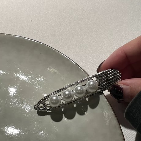 Pearl hair pin【R0414】