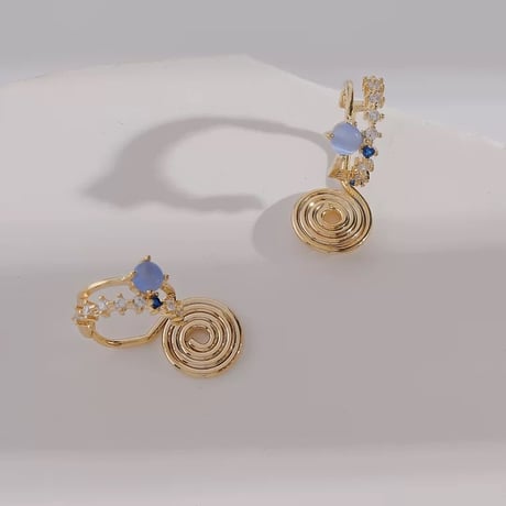 Blue stote earring【R0359】