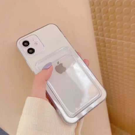 Clear poket iPhone case 【C0043】