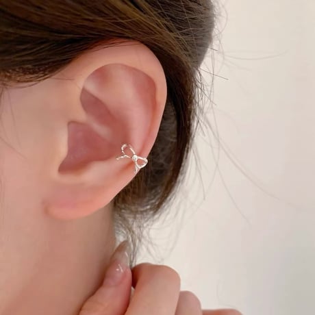 Cute ribbon ear cuff【R0542】