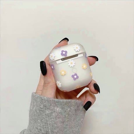 Flower clear Airpods case 【P0027】