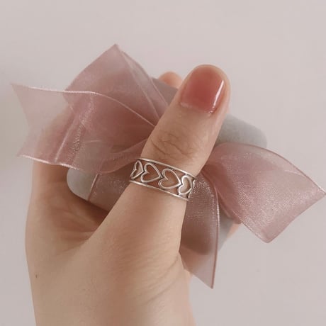 Heart cuff ring【R0379】