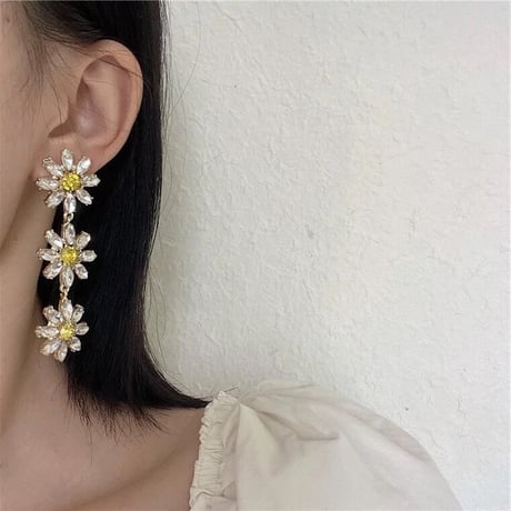Clear daisy pierce 【R0021】