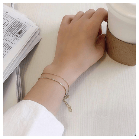 Simple line bracelet【R0103】