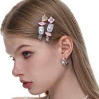 Stone cute hair pin【R0524】