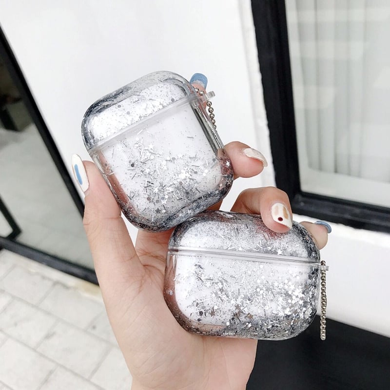 AirPodsProケース【リキッド グリッター エアーポッズ 3 ケース】 リキッド グリッター エアーポッズ プロ ケース | テック