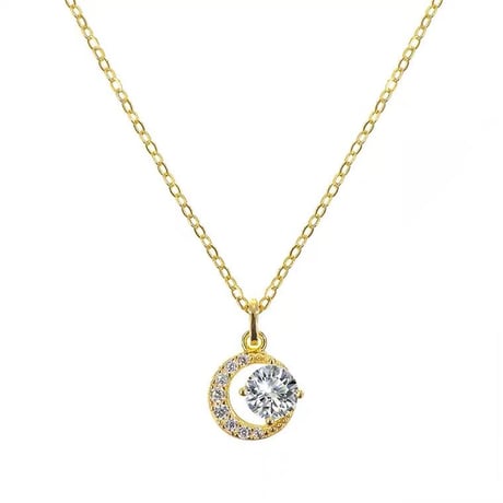 Moon necklace 【R0141】