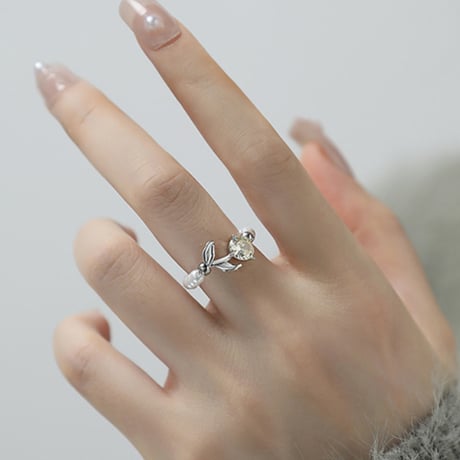 Flower pearl ring【R0381】