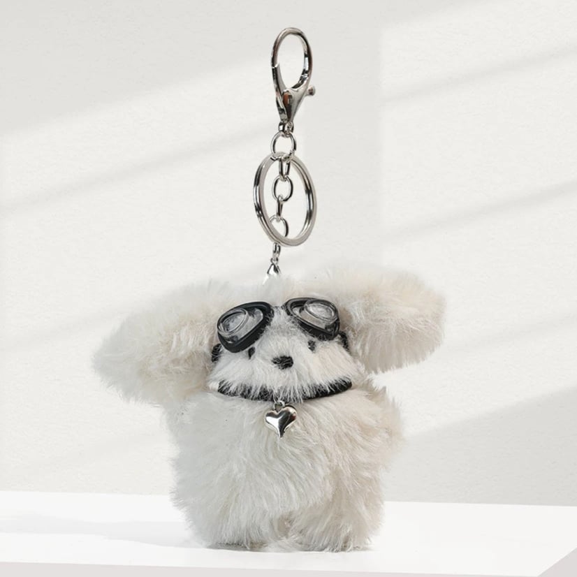 ゴーグルわんちゃんキーホルダー【S0035】 | MOA