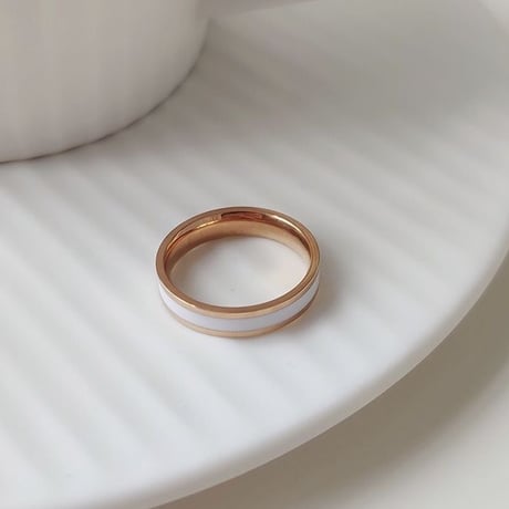 Simple color line ring【R0152】
