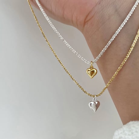 Heart stretch necklace【R0388】