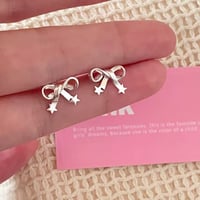 Ribbon mini star pierce【R0527】