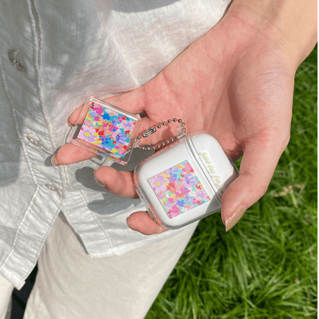 Flower clear Airpods case【P0033】
