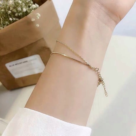 Simple line bracelet【R0103】