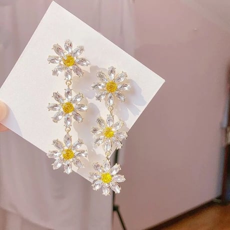 Clear daisy pierce 【R0021】