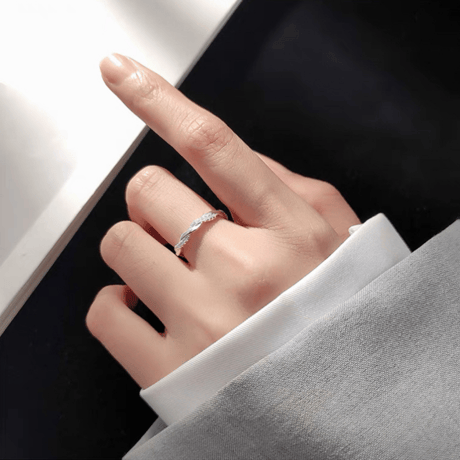 Helix silver ring 【R0018】