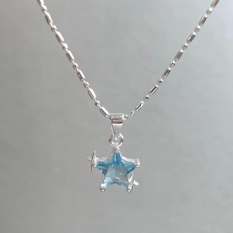 Blue star necklace【R0503】